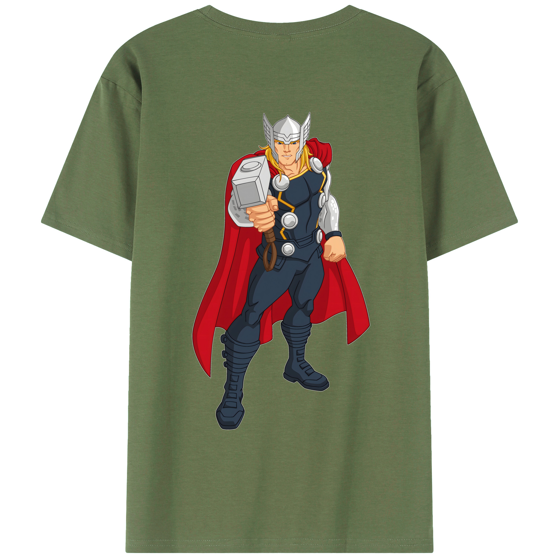（画像用） アベンジャーズ The Avengers 綿100％ メンズ半袖Tシャツ（バックプリント） 通気性